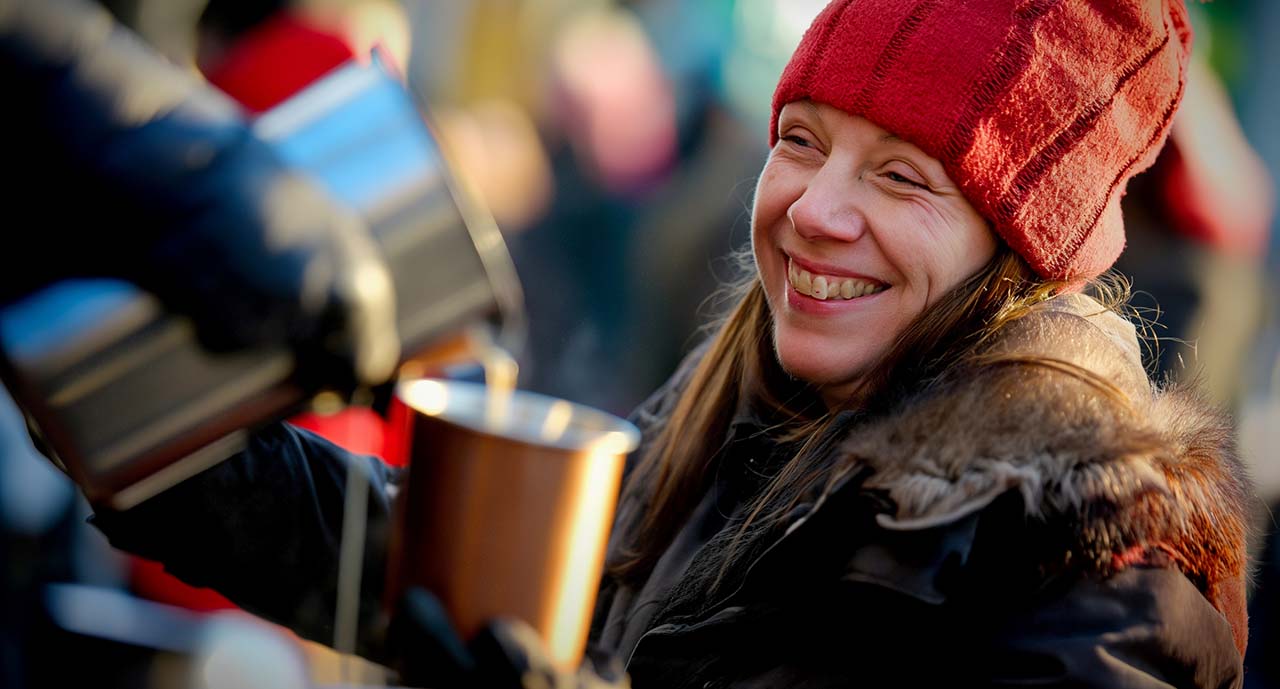 Woman smiling